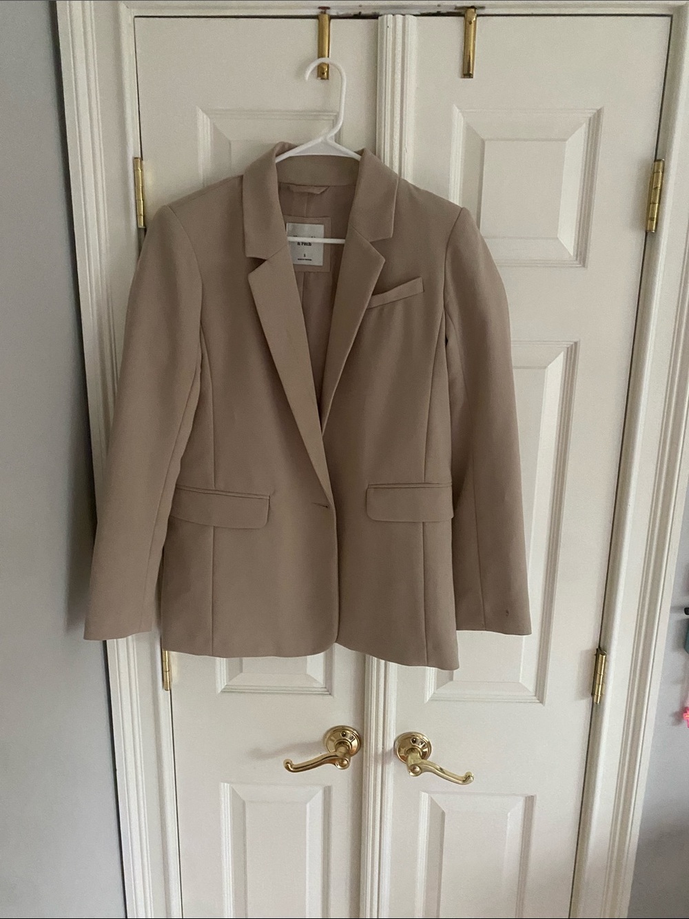 Abercrombie & Fitch Women's Beige Tailored Blazer